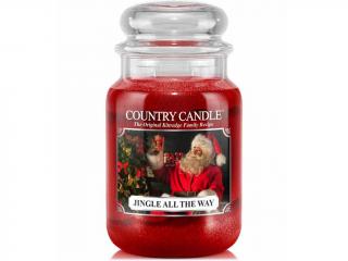 Country Candle – vonná svíčka Jingle all the Way (Rolničky), 680 g