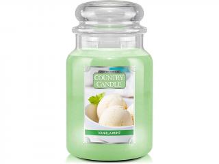 Country Candle – vonná svíčka Vanilla Mint (Vanilková zmrzlina s mátou), 680 g