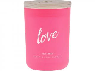 DW Home – Love vonná svíčka Peony & Passionfruit (Pivoňka a marakuja), 212 g