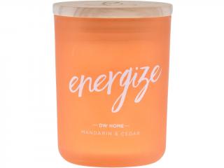 DW Home – vonná svíčka Energize (Mandarinka a cedrové dřevo), 425 g