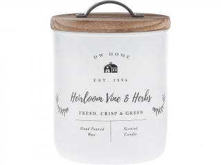 DW Home – vonná svíčka Heirloom Vine & Herbs (Rajčata a bylinky), 240 g