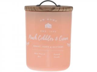 DW Home – vonná svíčka Peach Cobbler & Cream (Pečená broskev a vanilkový krém) 428 g