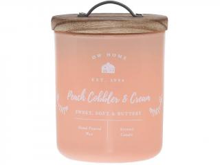 DW Home – vonná svíčka Peach Cobbler & Cream (Pečené broskve a vanilkový krém), 241 g