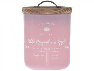 DW Home – vonná svíčka White Magnolia & Apple (Květy magnólie a jablko), 241 g