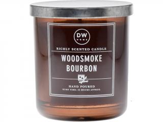 DW Home – vonná svíčka Woodsmoke Bourbon (Bourbon a dřevěný kouř) Velikost: střední (1 knot)