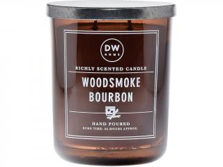 DW Home – vonná svíčka Woodsmoke Bourbon (Bourbon a dřevěný kouř) Velikost: velká (2 knoty)