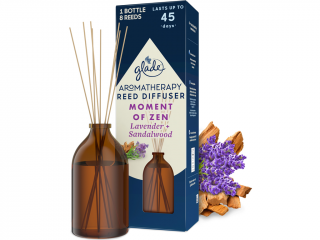 Glade – Aromatherapy difuzér s tyčinkami Moment of Zen (Chvíle klidu), 80 ml
