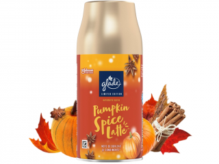 Glade – Automatic Spray náplň do elektrického difuzéru Pumpkin Spice Latte (Dýňové kořeněné latte), 269 ml