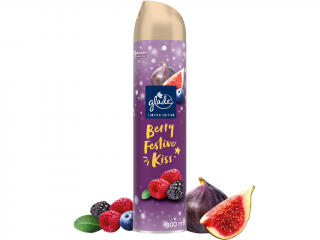 Glade – osvěžovač vzduchu ve spreji Berry Festive Kiss (Sváteční polibek bobulí), 300 ml