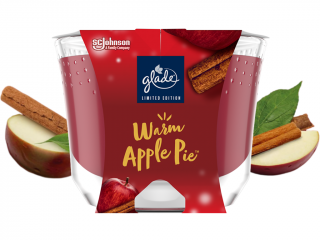 Glade – svíčka Warm Apple Pie (Teplý jablkový koláč) Velikost: velká 204 g