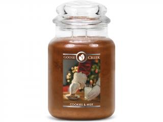 Goose Creek – vonná svíčka Cookies & Milk (Koláčky a mléko), 680 g