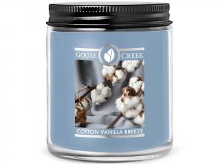 Goose Creek – vonná svíčka Cotton Vanilla Breeze (Svěží bavlna s tóny vanilky), 198 g