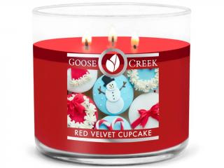 Goose Creek – vonná svíčka Red Velvet Cupcake (Dort  Červený samet ), 411 g