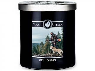 Goose Creek – vonná svíčka Sunlit Woods (Prosluněný les), 453 g