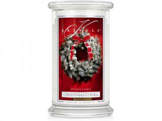 Kringle Candle – vonná svíčka Christmas Stroll (Vánoční procházka), 624 g