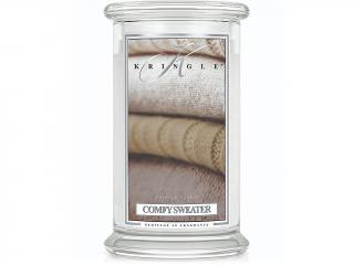 Kringle Candle – vonná svíčka Comfy Sweater (Pohodlný svetr), 624 g