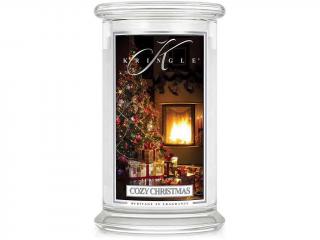 Kringle Candle – vonná svíčka Cozy Christmas (Útulné Vánoce), 624 g