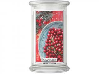 Kringle Candle – vonná svíčka Cranmary (Červený jalovec), 624 g