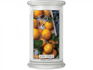 Kringle Candle – vonná svíčka Iced Citrus (Ledové citrusy), 624 g