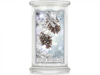 Kringle Candle – vonná svíčka Winter Wonderland (Zimní říše divů), 624 g