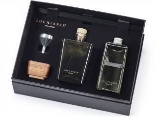 Locherber Milano – dárková sada difuzér s tyčinkami Grigio Milano
