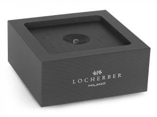 Locherber Milano – dřevěný podstavec s LED podsvícením pro difuzér 100 ml, napájení na baterie 3 x AAA