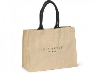 Locherber Milano – jutová nákupní taška, přírodní 41x33x19 cm