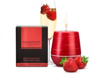 MAGNETIFICO – afrodiziakální svíčka Sweet strawberries (Sladké jahody), 200 g