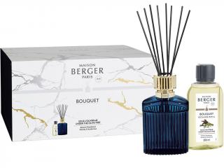 Maison Berger Paris – aroma difuzér s tyčinkami Alpha modrá a náplň Under the Olive Tree (Pod olivovníkem) 200 ml