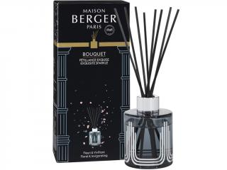 Maison Berger Paris – aroma difuzér s tyčinkami Olympe šedá Exquisite Sparkle (Intenzivní třpyt), 115 ml