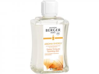 Maison Berger Paris – Aroma Energy (Povzbuzení) náplň do elektrického difuzéru s vůní Sparkling Zest (Čerstvé tonikum), 475 ml