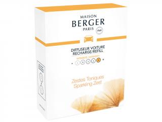 Maison Berger Paris – Aroma Energy (Povzbuzení) náplň vůně do auta Sparkling Zest (Čerstvé tonikum), 2 ks