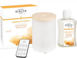 Maison Berger Paris – Aroma Energy (Povzbuzení) sada elektrický difuzér, náplň Sparkling Zest (Čerstvé tonikum) 475 ml