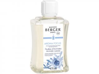 Maison Berger Paris – Aroma Focus (Soustředění) náplň do elektrického difuzéru s vůní Aromatic Leaves (Voňavé bylinky), 475 ml