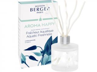 Maison Berger Paris – Aroma Happy (Radost) difuzér s vůní Aquatic Freshness (Svěžest vody), 180 ml