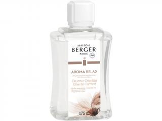Maison Berger Paris – Aroma Relax (Uvolnění) náplň do elektrického difuzéru s vůní Oriental Comfort (Sladký Orient), 475 ml
