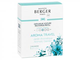 Maison Berger Paris – Aroma Travel (Proti nevolnosti) náplň vůně do auta Aromatic Garden (Bylinková zahrádka), 2 ks