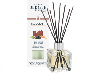 Maison Berger Paris – difuzér s tyčinkami Mystic Leather (Mystická kůže), 125 ml