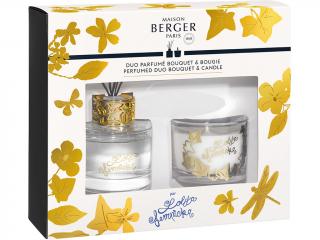 Maison Berger Paris – Duo Mini dárková sada aroma difuzér a vonná svíčka Lolita Lempicka, čirá