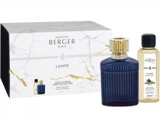 Maison Berger Paris – katalytická lampa Alpha modrá a náplň Under the Olive Tree (Pod olivovníkem) 250 ml