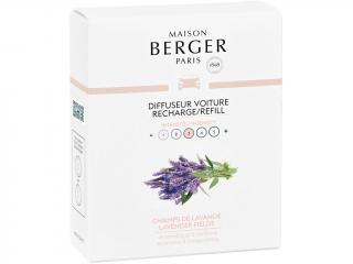 Maison Berger Paris – náplň vůně do auta Lavender Fields (Levandulové pole), 2 ks