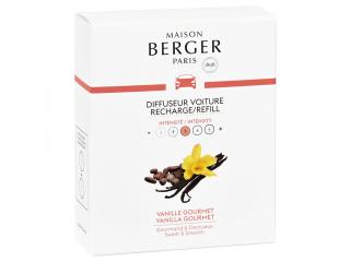 Maison Berger Paris – náplň vůně do auta Vanilla Gourmet (Gurmánská vanilka), 2 ks