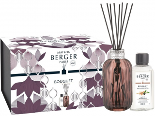 Maison Berger Paris – sada difuzér s tyčinkami Quintessence švestková a náplň Golden Wheat (Zlaté lány)
