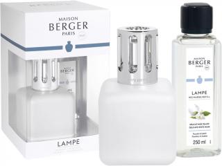 Maison Berger Paris – sada katalytická lampa Glacon bílá a náplň Delicate White Musk (Jemné bílé pižmo) 250 ml