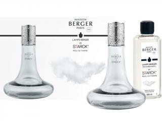 Maison Berger Paris – Starck® sada katalytická lampa a náplň Peau de Pierre (Kamenná kůže), šedá