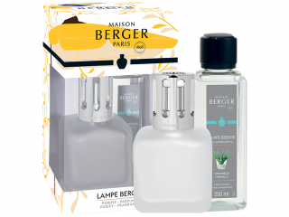 Maison Berger Paris – Summer sada katalytická lampa Glacon ojíněná a náplň Citronella (Citronela)