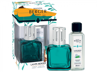 Maison Berger Paris – Summer sada katalytická lampa Glacon zelená a náplň Water Mint (Mátová voda)