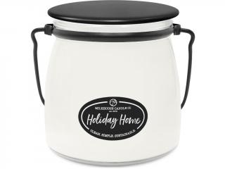 Milkhouse Candle Co. – vonná svíčka Holiday Home (Vánoce doma), 454 g