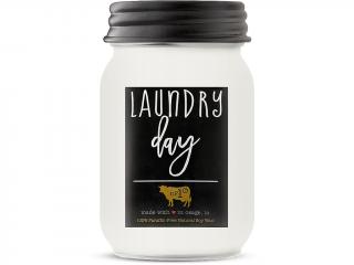Milkhouse Candle Co. – vonná svíčka Laundry Day (Vyprané prádlo), 368 g