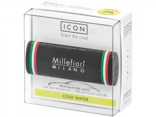 Millefiori – ICON vůně do auta Cold Water (Studená voda), černá